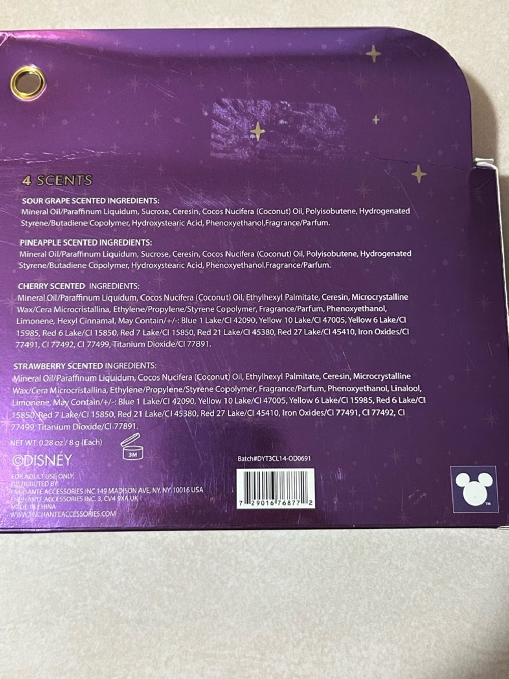 Villains Disney NWT Lip Balm & Scrub Set - 4 Pieces in set - Picture 4 of 7